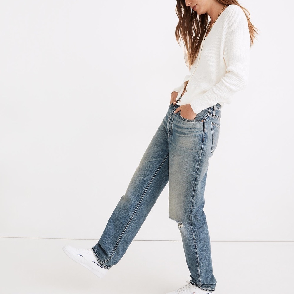 Madewell The Dadjean Duane Wash Ripped